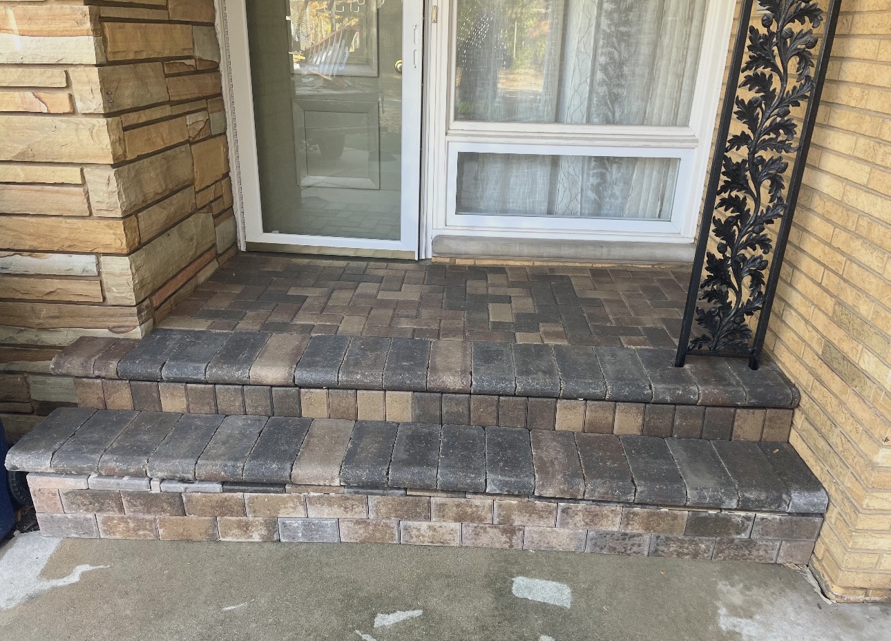 Stone Paver Entry Steps