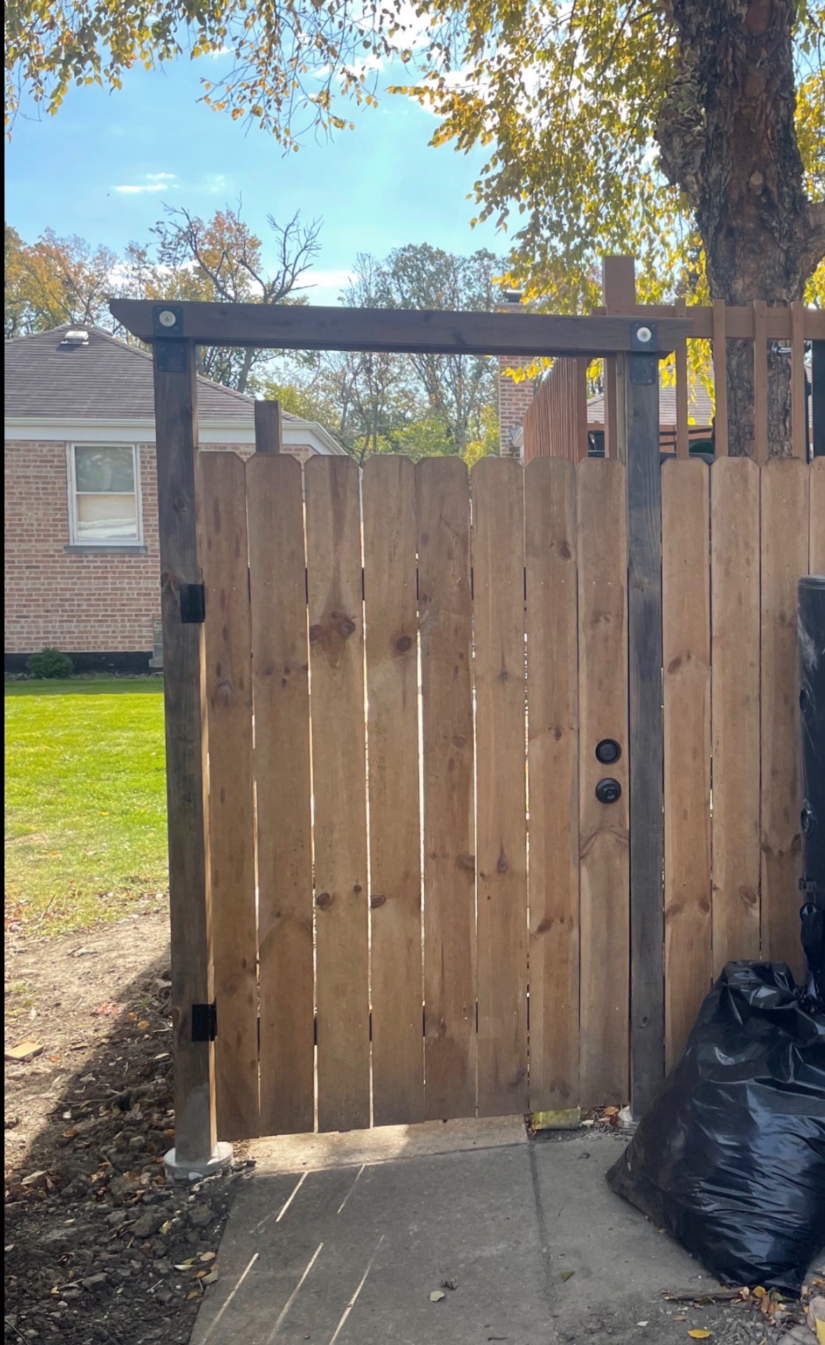 Custom Wood Privacy Gate