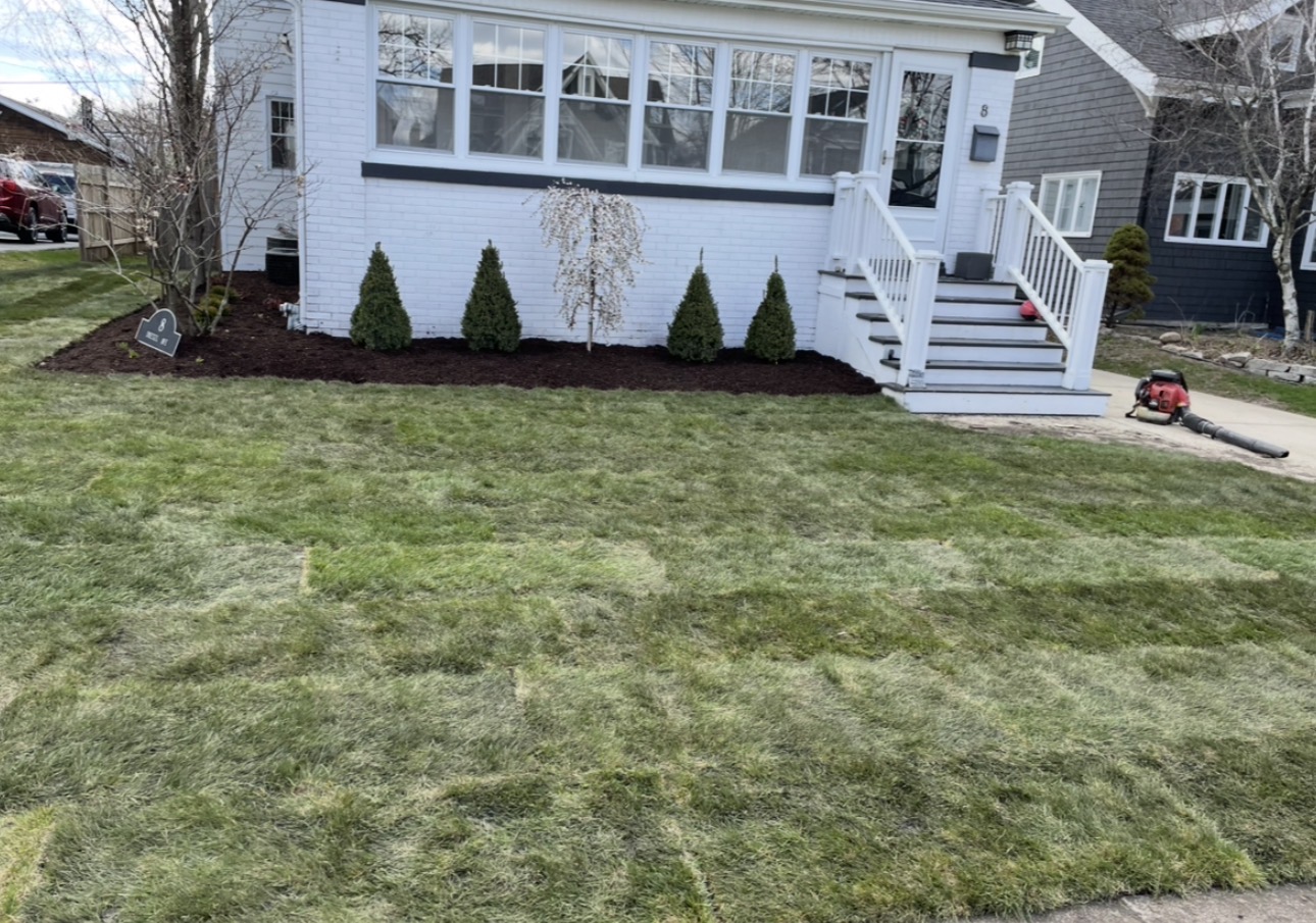 Front Yard Mulch & Planting